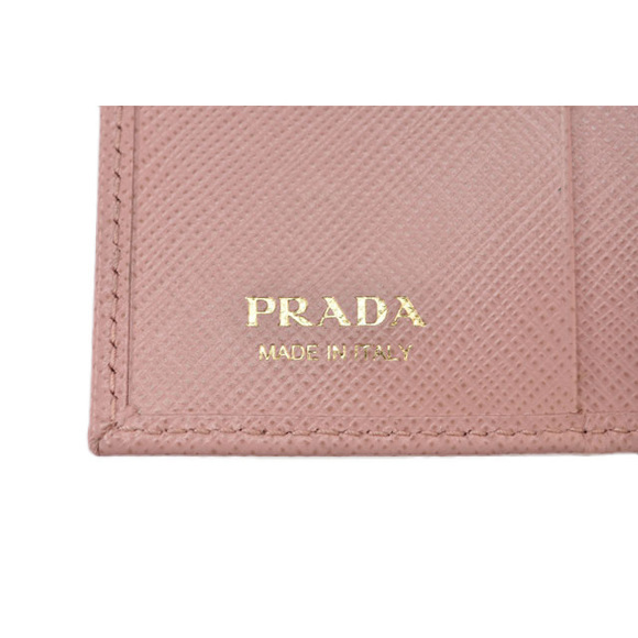 Prada Key Case 6-Row Saffiano Metal Pesco Pink - Picture 6 of 7